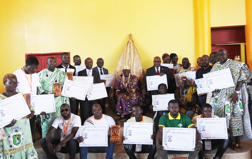 Remise de diplôme aux participants